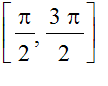 [pi/2, 3*pi/2]